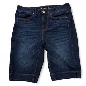 White House l Black Market Dark Blue Denim Bermuda Shorts 00
